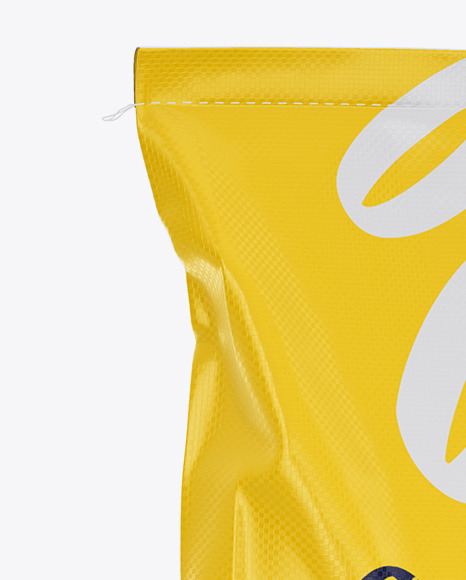 Download Polypropylene Bag 3D Mockup - Halfside View in Bag & Sack Mockups on Yellow Images Object Mockups