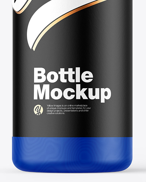 Matte Plastic Bottle Mockup PSD #6