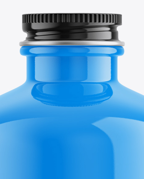 Glossy Ceramic Bottle Mockup PSD #2