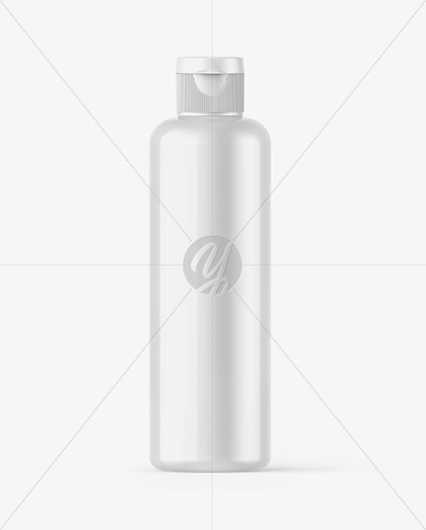 Free Glossy Plastic Bottle Mockup