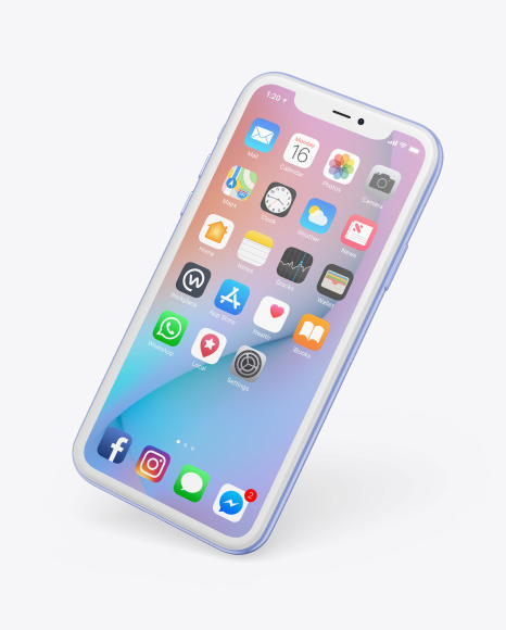 Clay Apple iPhone 11 Pro Mockup PSD #6