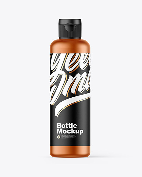 Metallic Bottle Mockup PSD #2