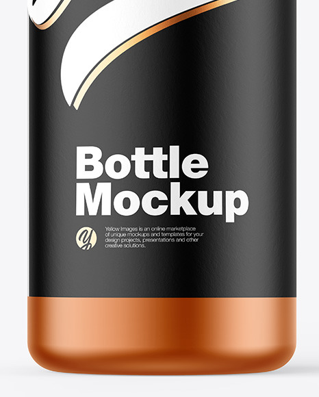 Metallic Bottle Mockup PSD #6