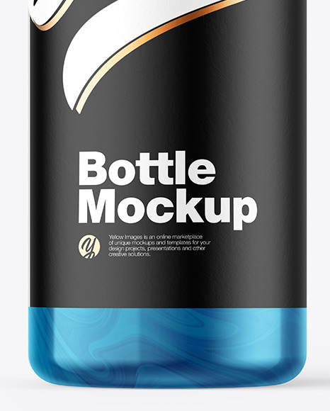 Metallic Bottle Mockup PSD #6