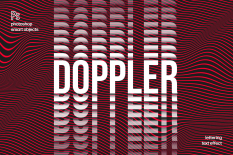 Doppler Distortion Text Effect