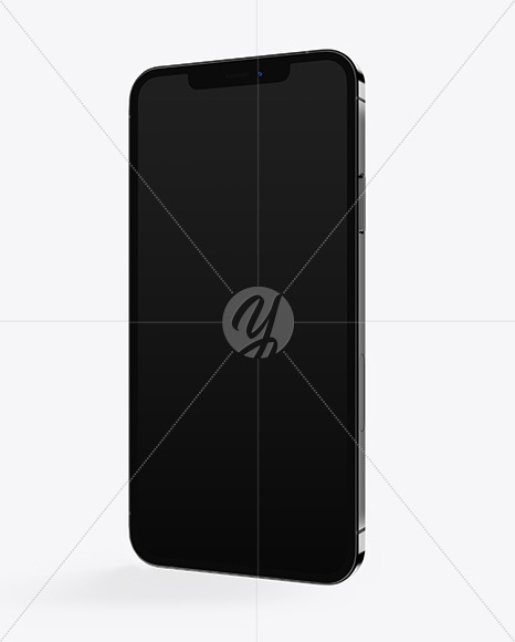 Free Apple iPhone 12 Pro Max Graphite Mockup