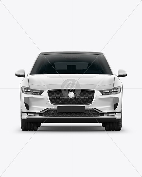 Free Electric Crossover SUV Mockup - Front View