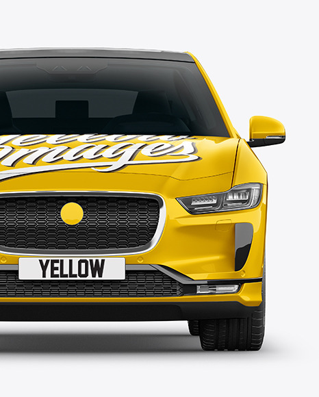 Electric Crossover SUV Mockup   Front View PSD #2