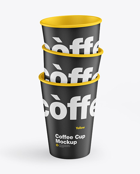Paper Coffee Cups Mockup PSD #1