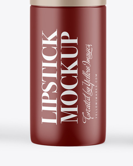 Matte Opened Lipstick With Box Mockup PSD #6