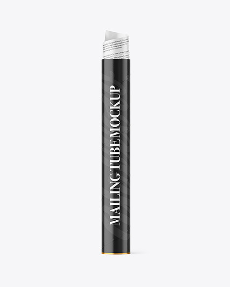 Glossy Mailing Tube Mockup