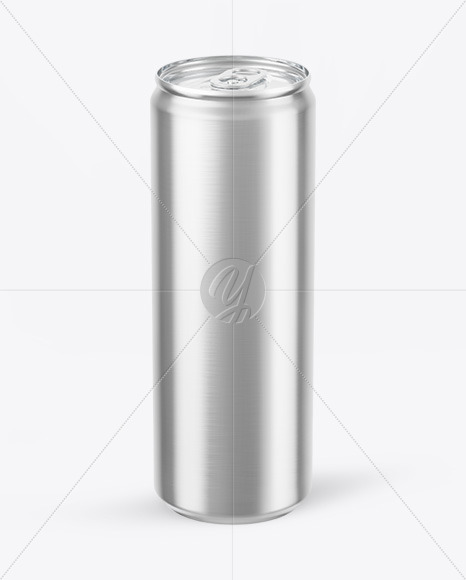 Free Metallic Drink Can Mockup