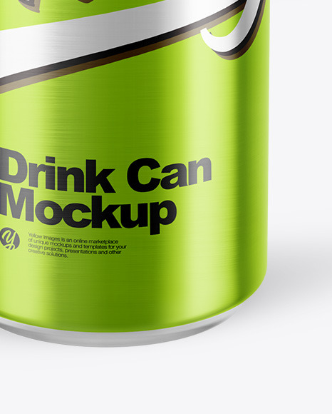 Metallic Drink Can Mockup PSD #6