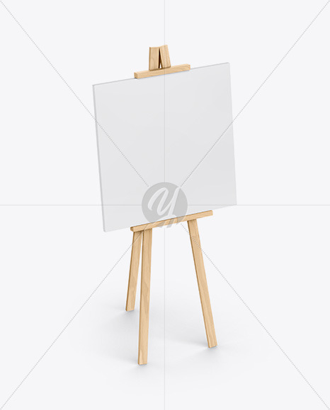 Free Wooden Stand Mockup