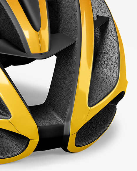 Cycling Helmet Mockup In Apparel Mockups On Yellow Images Object Mockups