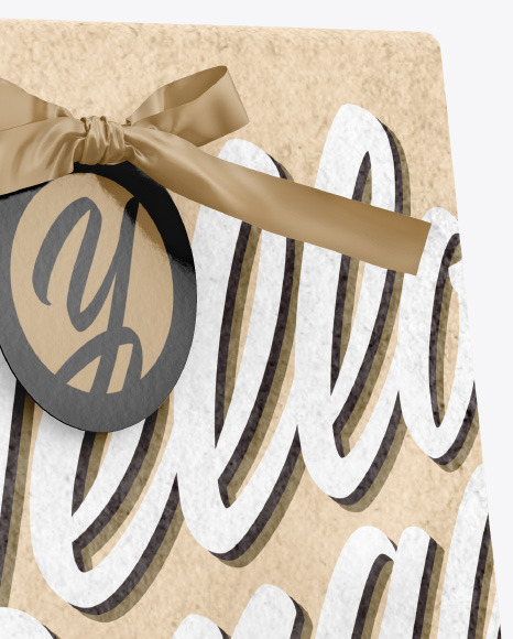 Kraft Paper Box Mockup PSD #2
