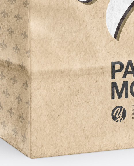 Kraft Paper Box Mockup PSD #1