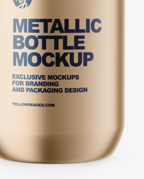 Metallic Bottle Mockup PSD #1