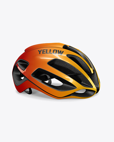 Cycling Helmet Mockup In Apparel Mockups On Yellow Images Object Mockups