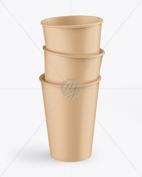 Download Kraft Coffee Cups Mockup Free Mockups