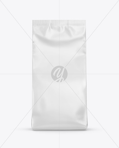 Download Matte Coffee Bag With Tin Tie Mockup Half Side View In Bag Sack Mockups On Yellow Images Object Mockups