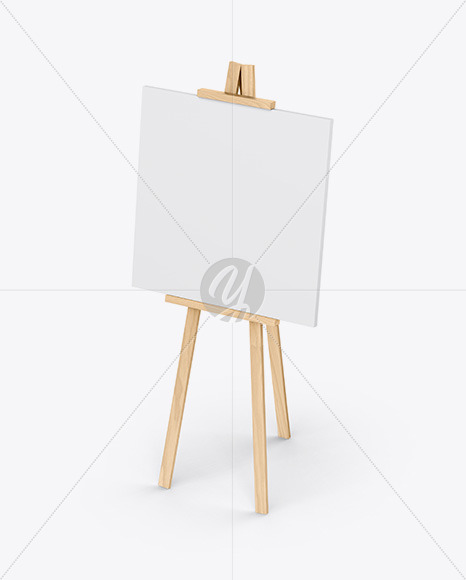 Free Wooden Stand Mockup