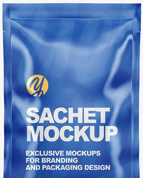 Glossy Sachet Mockup PSD #2