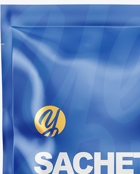Glossy Sachet Mockup PSD #1