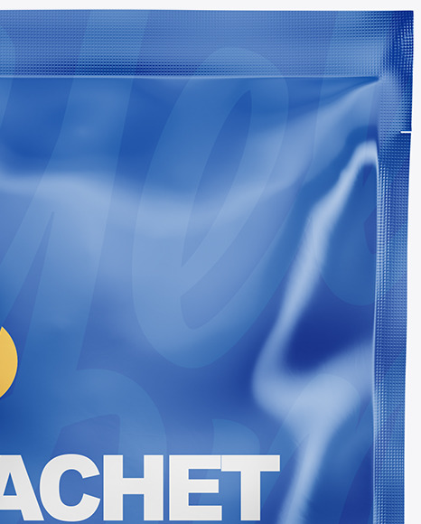 Glossy Sachet Mockup PSD #6