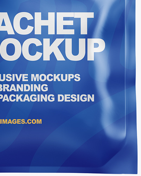 Glossy Sachet Mockup PSD #7