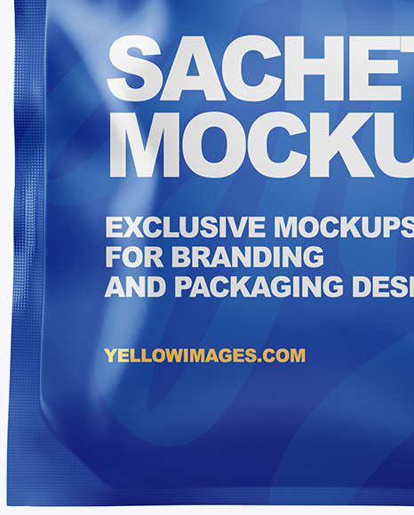 Glossy Sachet Mockup PSD #5