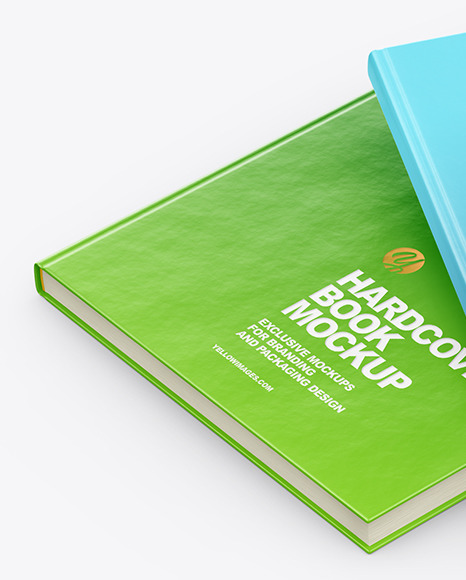 Download Hardcover Books Mockup In Stationery Mockups On Yellow Images Object Mockups