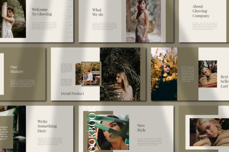 Glowing Keynote Template