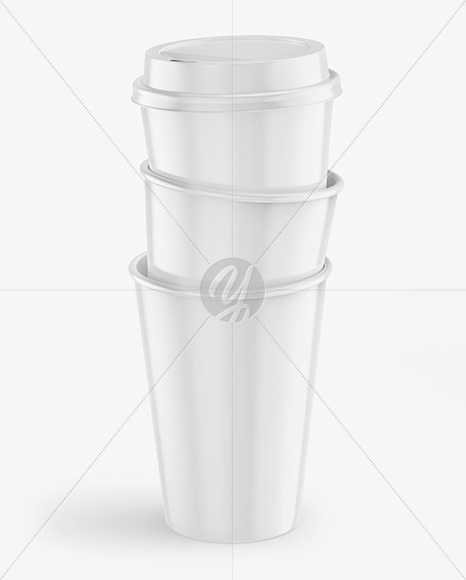 Download Glossy Coffee Cups Mockup Free Mockups