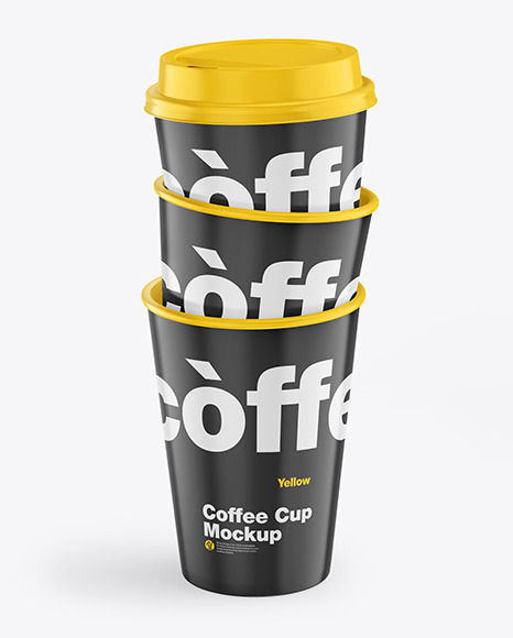 Glossy Coffee Cups Mockup PSD #1