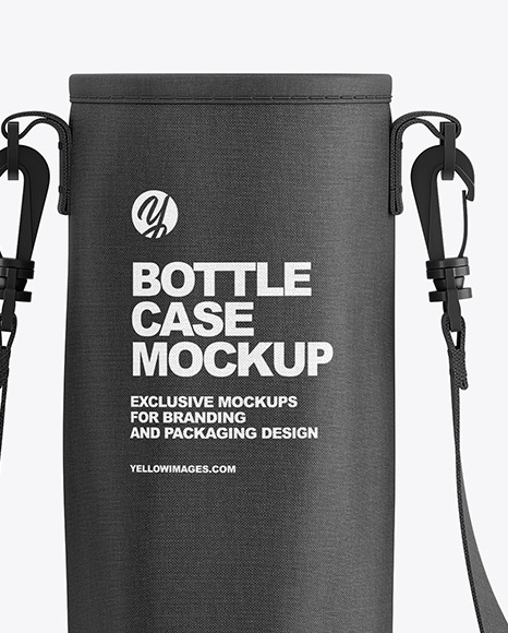 Glossy Water Bottle W Case Mockup PSD #6