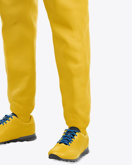 Men’s Sport Suit Mockup – Half Side View PSD #6