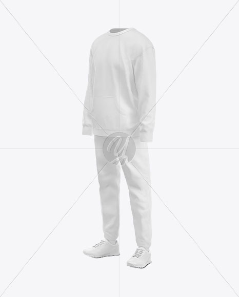 Men S Sport Suit Mockup Half Side View In Apparel Mockups On Yellow Images Object Mockups