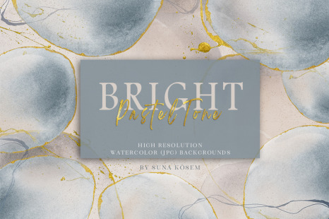 BRIGHT PASTEL TONE WATERCOLOR