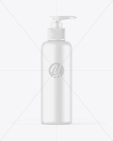 Free Matte Bottle w/ Closed Pump Mockup