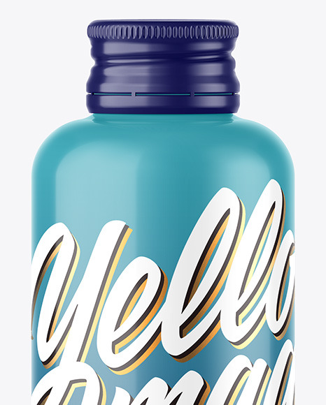 Glossy Bottle w  Metallic Cap Mockup PSD #1