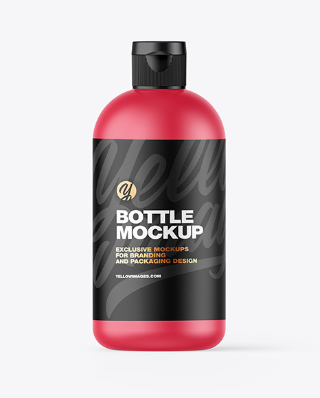 Matte Plastic Bottle Mockup PSD #2