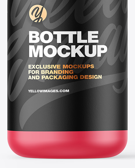 Matte Plastic Bottle Mockup PSD #6
