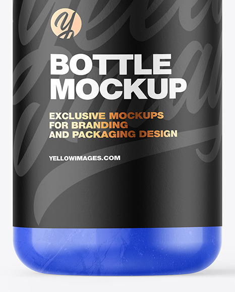 Glossy Plastic Bottle Mockup PSD #6