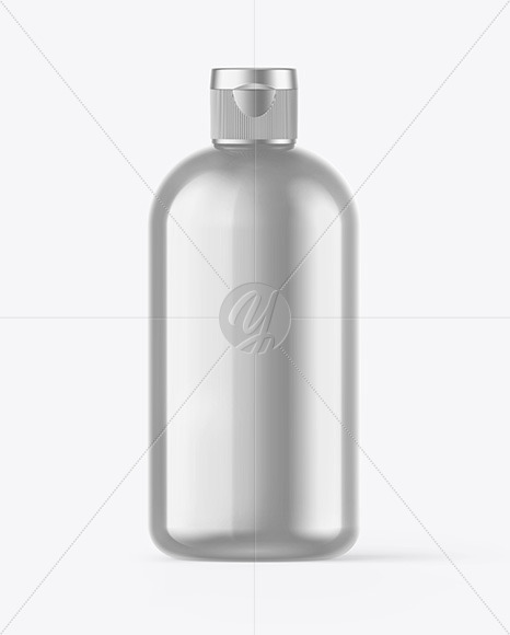 Free Metallic Bottle Mockup