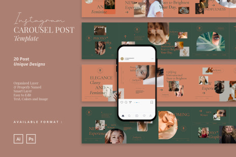 Luxury Instagram Carousel Post Template