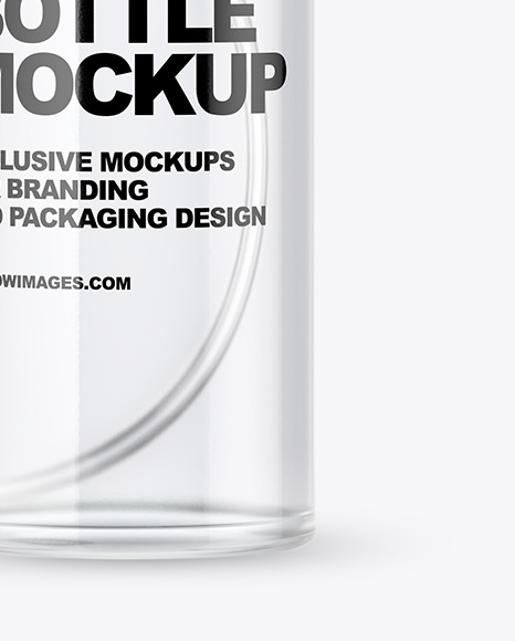 Clear Glass Spray Bottle Mockup PSD #7