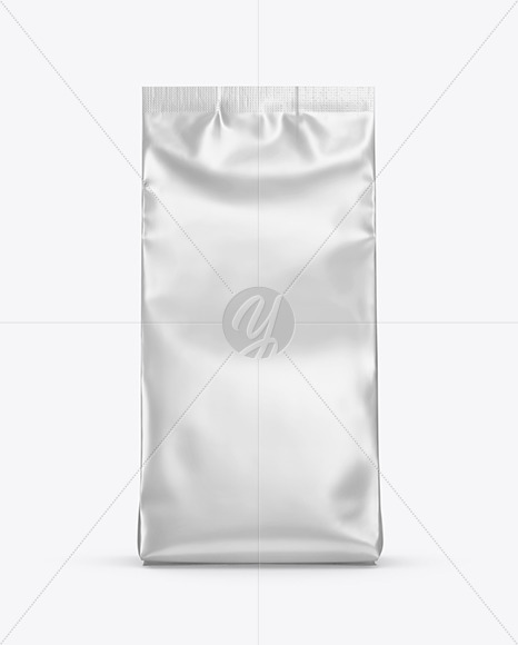 Free Matte Metallic Food Bag Mockup