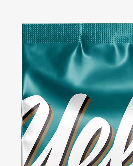 Matte Metallic Food Bag Mockup PSD #2