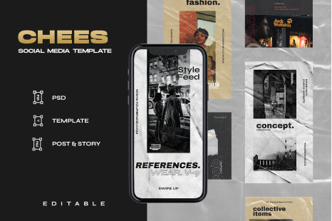 Chees - Instagram Stories &amp; Post Template